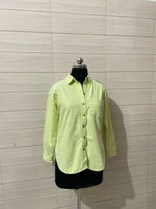 Lime Green Button-Up Shirt