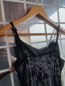 Velvet Ruched Mini black sexy Dress