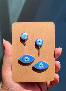 Boho Evil Eye Drop Earrings