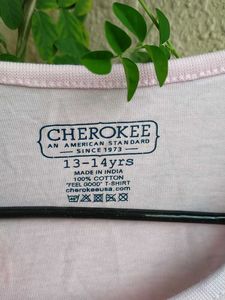 Cute Cherokee Graphic Pink  T-shirt