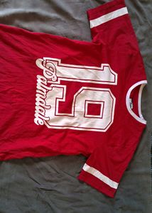 Red "19 Palmdale" Graphic T-Shirt