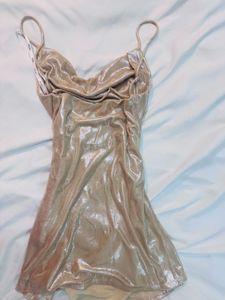 Shimmering  Gold Mini Dress