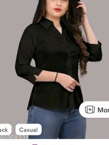 Classic Black Button-Up Shirt