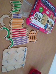 Alpha-Numeric Wooden Pattern Puzzle