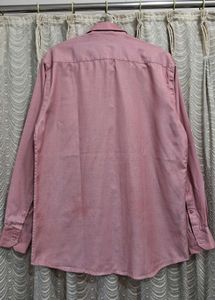 Men's Pink Long Sleeve Dress Shirt