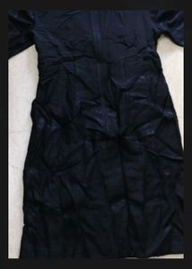 Chic Black Faux Leather Dress