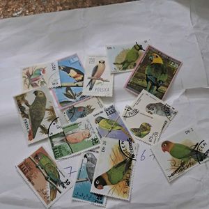 Collection of Bird theme stamps