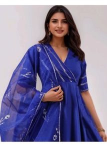Royal Blue Ethnic Kurta Set