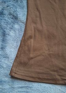 Basic Brown Spaghetti Strap Tank Top