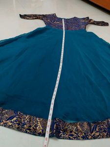 blue long gown