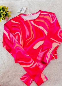Sss Pink Crop Top
