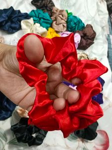 Satin Scrunchies - Assorted Colors