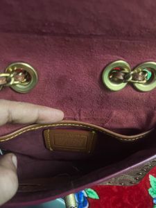 authentic Coach Signature Shoulder Bag