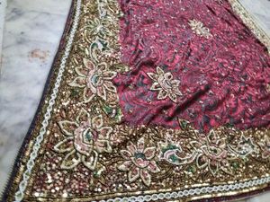 fully sequence work saree and very heavy weight