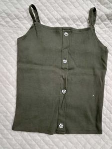 olive green tight fit top for my girly pops