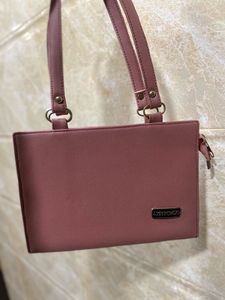 Chic Muave Pink Small Handbag