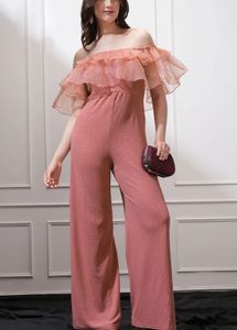Chic Ruffled Off-Shoulder Jumpsuit