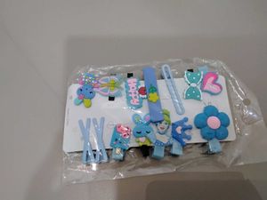 Blue Tic Tac Clips Set