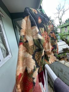 Cozy Floral Print Cardigan