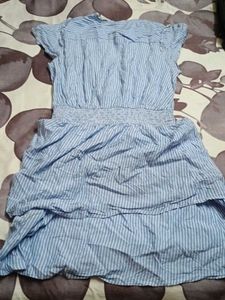 Blue &amp; White Striped Dress