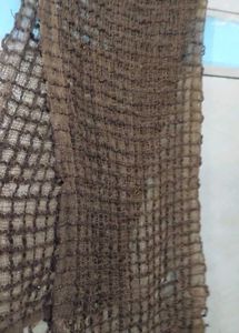 Brown Checkered Scarf
