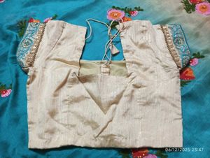 Elegant Embroidered Saree Blouse
