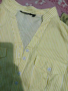Zudio Trendy Strip Shirt, Fit Xs/S Both, Brand New