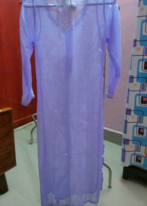 Lavender Chikankari Kurti