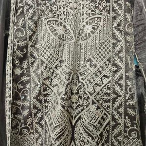 eid special Elegant Embroidered Kurta Palazzo Set