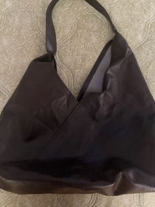 Chic Brown Faux Leather Hobo Bag