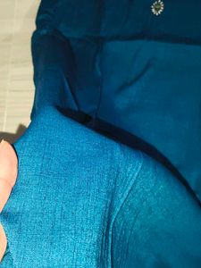 Teal mirror Embroidered Kurta