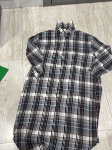 Plaid Flannel Shirt Dress