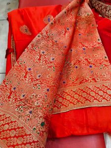 Elegant Red Banarasi Silk Saree