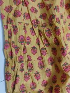 Yellow Printed Ethnic Skirt 💐🌸😚