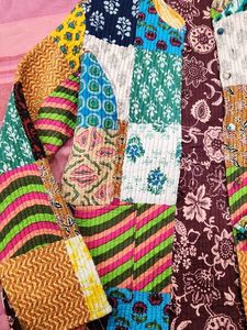 Patchwork Print Jacket