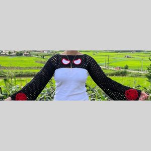 Crocheted Spiderweb Shrug