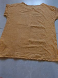 Yellow Graphic Print "Chill Out" T-Shirt