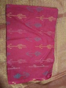 Vibrant Pink Ikat blouse material