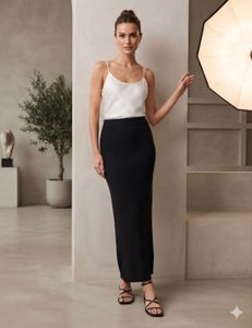 Length-29,,Black Maxi Skirt