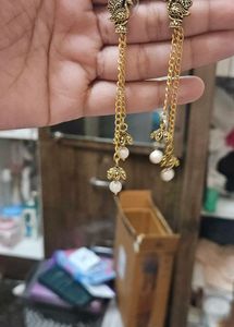Beautiful Handcrafted Kundan Jhumka Earrings