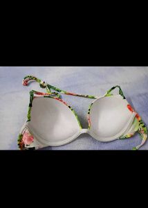 Tropical Floral Bikini Top