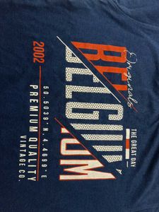 navy blue graphic tshirt