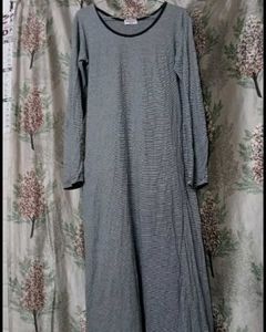 Striped Long Sleeve Maxi Dress