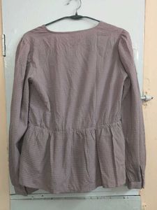 Atmosphere Wrap-Front Peplum Top