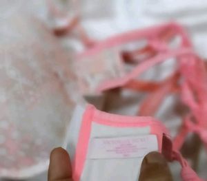 Pink Floral Padded Bra