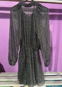 Zara Chiffon Dress Jumpsuit/Stretchable Waist