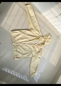 Pastel Yellow Hooded Light Jacket