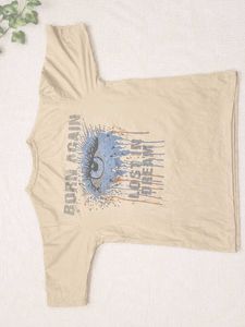 Graphic Oversized T-Shirt – Abstract Eye Print