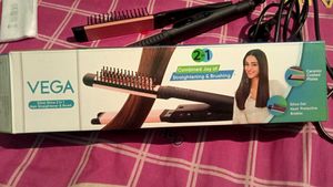 VEGA Glam Shine 2 in 1 Hair Straightener & Brush