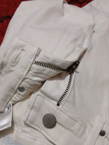 White Straight Leg Jeans